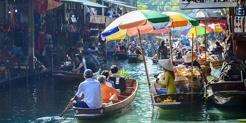 Water street in Thailand