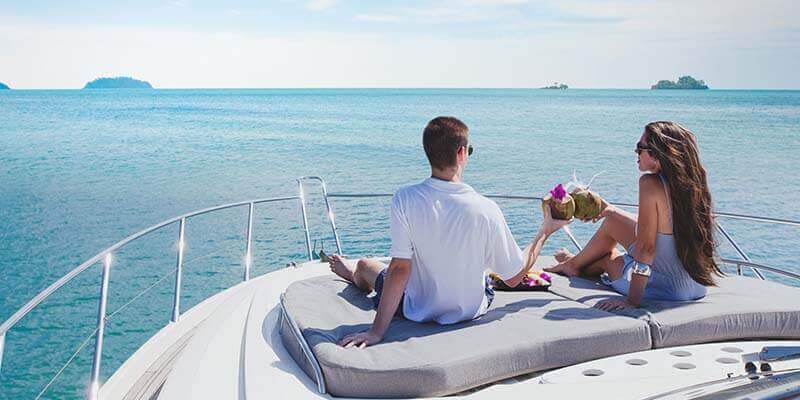 couple on boat